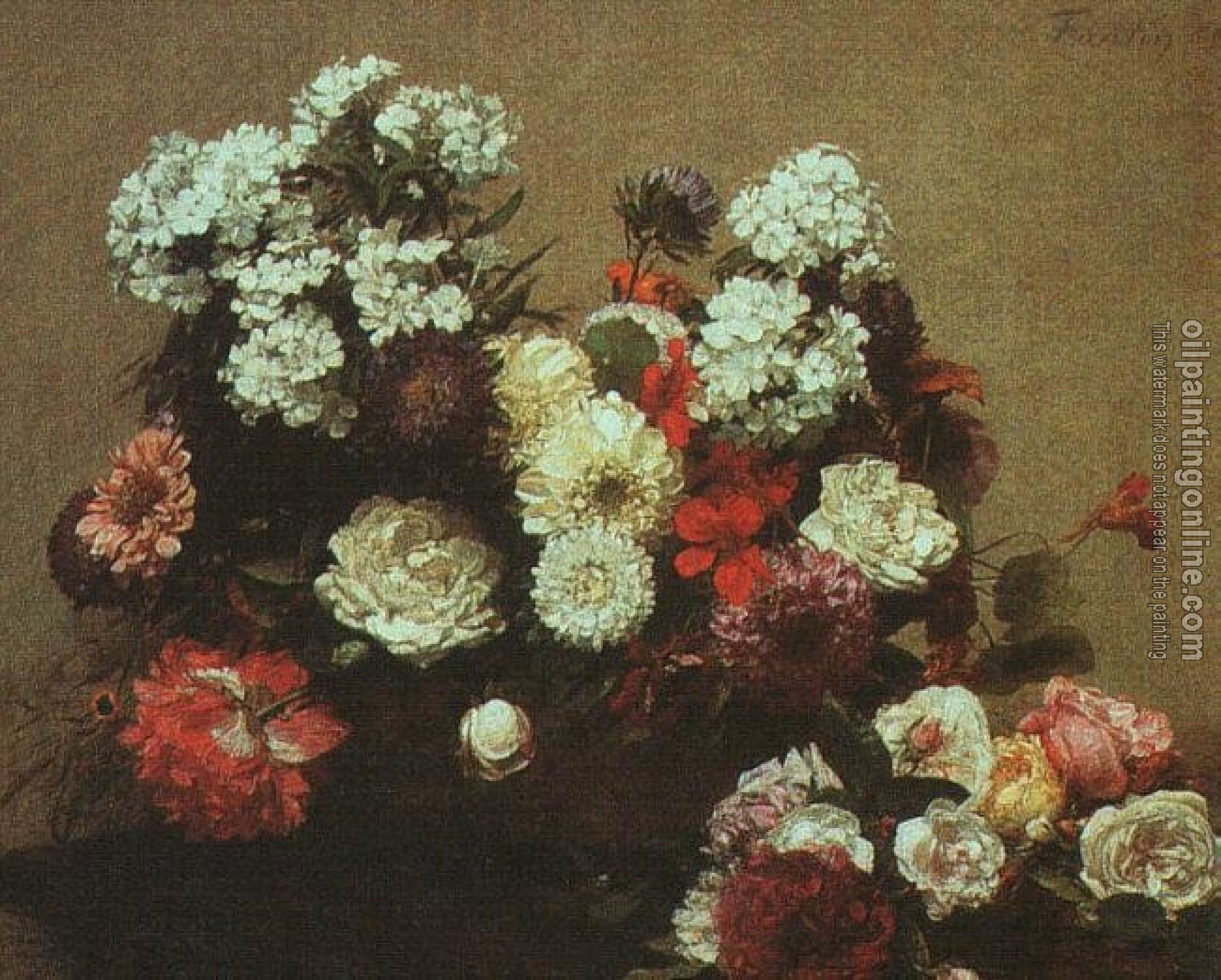 Fantin-Latour, Henri - Still Life with Flowers